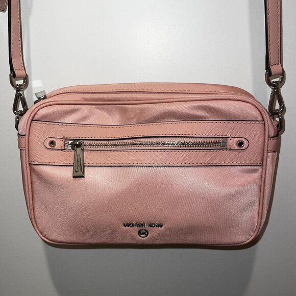 Michael Kors Handbags - Michael Kors Jet Set Charm Nylon Large Crossbody Purse in Powder Blush Pink